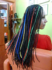 Warkoczyki rasta proste