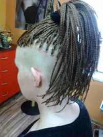 Warkoczyki rasta proste