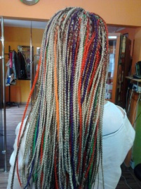 Warkoczyki rasta proste