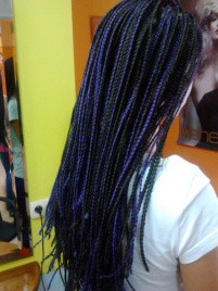 Warkoczyki rasta proste